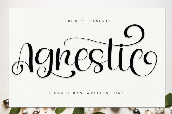Agrestic: A Handwritten Script Font for Modern Web Design