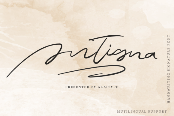 Antigna Script Font for Modern Web Design