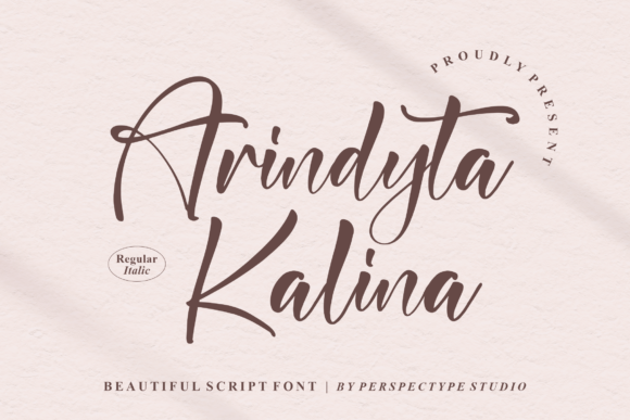 Arindyta Kalina: A Script Font for Polished Brand Identity