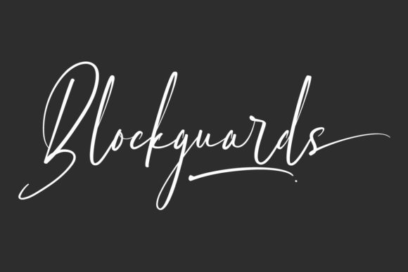 Blockguards: The Script Typeface for Scroll-Stopping Brand Visuals