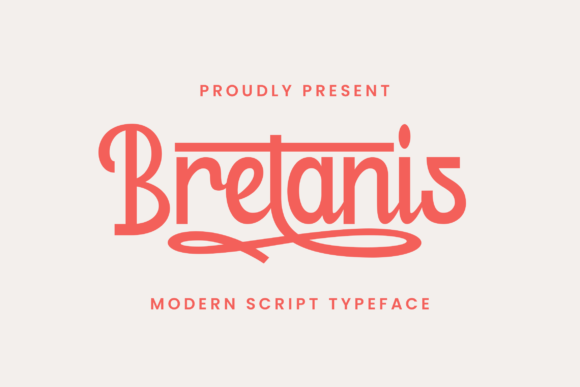 Bretanis Script Font: Elegant Typography for Handmade Products