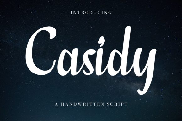 Casidy Script Font: Elevate Campaign Visuals With Delicate Typography