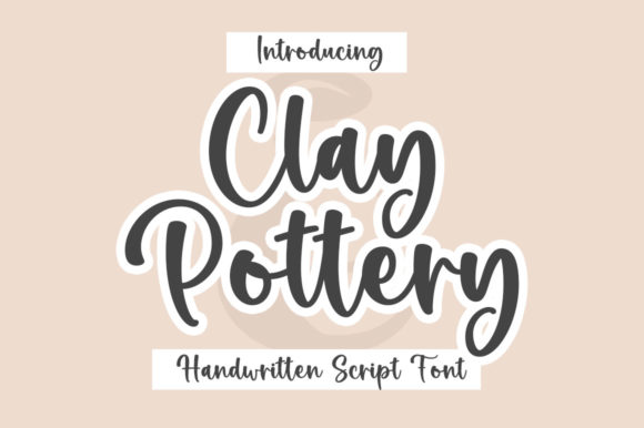 Clay Pottery: A Sophisticated Script Font for Modern Branding