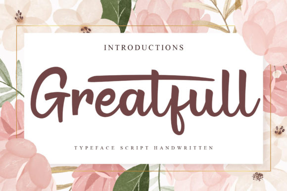 Gratefull: A Whimsical Script Font for Handmade Branding
