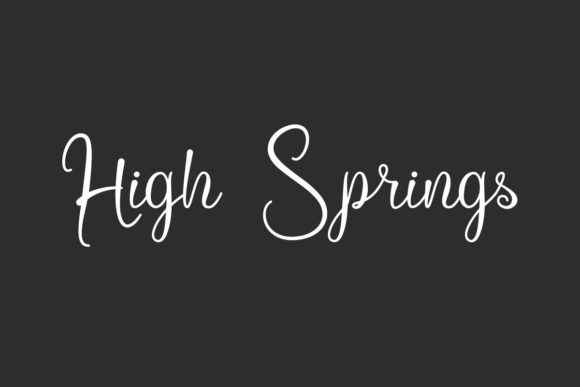 High Springs Script Font Review for Digital Brands