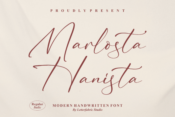 Marlosta Hanista: A Script Font for Modern Brand Identity