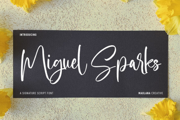 Miguel Sparks: A Refined Script Font for Editorial Design