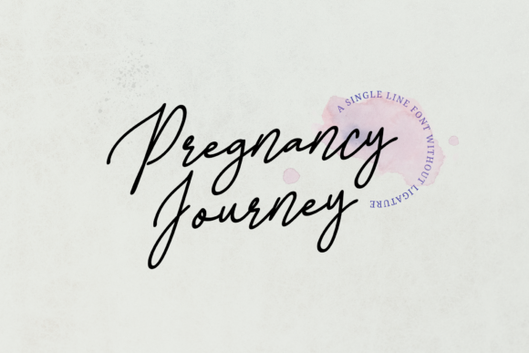 Pregnancy Journey Typeface: Elevating Brand Storytelling with Delicate Script Typography
