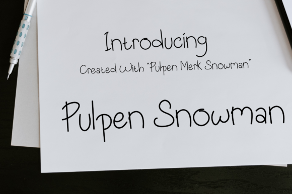 Pulpen Snowman: A Playful Script Font for Digital Branding