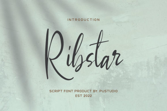 Ribstar: A Playful Script Font for Editorial Design