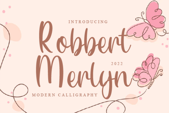 Robbert Merlyn: A Playful Script Font for Editorial Design
