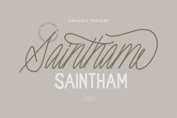 Saintham: A Modern Script and Sans Serif Duo for Editorial Design