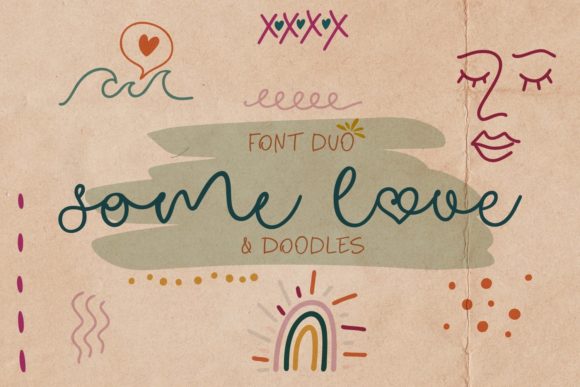 Some Love Duo Doodles: A Graceful Script for Elegant Branding