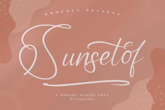 Sunsetof: A Script Font for Campaign Visuals and Brand Identity